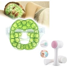 Hayat Store Cilt Temizliği ve Soğutucu Maske Için Çift Taraflı Fırça ve Jel Buz Paketi ( Lisinya )