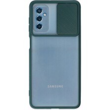 Dua Giyim Galaxy M52 5g Kılıf Palm Buzlu Kamera Sürgülü - Yeşil