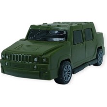 Hayat Store Çek Bırak Arabalar 10 cm - Yeşil Çift Kabin Pick-Up (Lisinya)