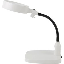 Hayat Store -Masaüstü 10X LED Işıklı Büyüteç Okuma El Sanatları Onarım Büyüteç 7765 ( Lisinya )
