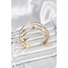 Hayat Store Pirinç Gold Renk Kadın Bileklik - Lisinya