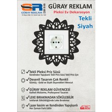 Güray Reklam Dantel Desenli Tekli Pleksi Priz Süsü - Dekoratif Çerçeve