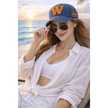 Ritagarcia W Nakışlı Eskitme Model Kadın Beyzbol Şapkası - Vintage Cap