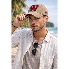 Ritagarcia W Logolu Eskitme Tasarım Erkek Beyzbol Şapkası - Retro Kep