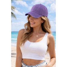 Ritagarcia Kadın Eskitme Görünümlü Vintage Beyzbol Şapkası - Ayarlanabilir Spor Cap