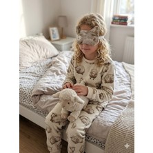 Mpy Global Kuzu Desenli Çocuk Uyku Bandı ,göz Bandı, Uyku Maskesi, 8-9 Yaş ve Sonrası