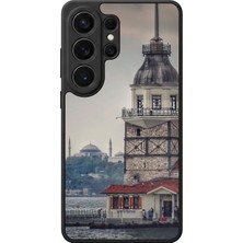 Aksel Kılıf Samsung Galaxy S26 Ultra Uyumlu Glossy Premium Mat Siyah Baskılı Silikon Kılıf