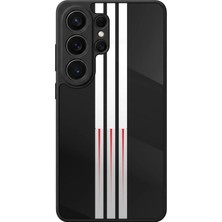 Aksel Kılıf Samsung Galaxy S26 Ultra Uyumlu Glossy Premium Mat Siyah Baskılı Silikon Kılıf