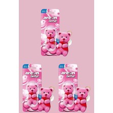 Ck Oto Bakım Dünyası Areon Smile Bubble Gum Koku Pembe Ayıcık  Üçlü Set