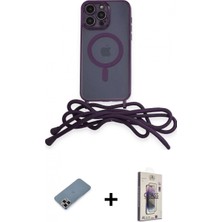 İlk El Grup Ieg™ iPhone 13 Pro Max Eksen Özel Seri - Siyah Bilvis 3D Cam Ekran Koruyucu + Mor Metal Kamera Lens Koruma Cam