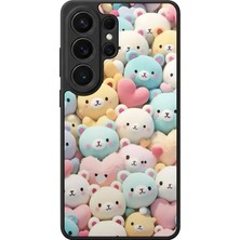 Aksel Kılıf Samsung Galaxy S26 Ultra Uyumlu Glossy Premium Mat Siyah Baskılı Silikon Kılıf