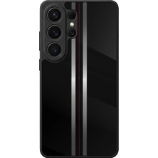 Aksel Kılıf Samsung Galaxy S26 Ultra Uyumlu Glossy Premium Mat Siyah Baskılı Silikon Kılıf