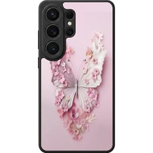 Aksel Kılıf Samsung Galaxy S26 Ultra Uyumlu Glossy Premium Mat Siyah Baskılı Silikon Kılıf