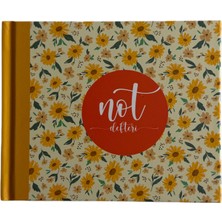 Elma Kırtasiye Çiçek Serisi 12.5X10 Sert Kapak Kareli Defter 96 Yp.