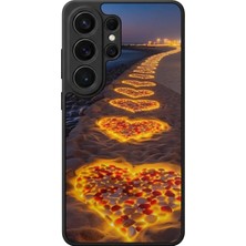 Aksel Kılıf Samsung Galaxy S26 Ultra Uyumlu Glossy Premium Mat Siyah Baskılı Silikon Kılıf