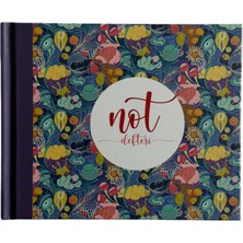 Elma Kırtasiye Çiçek Serisi 12.5X10 Sert Kapak Kareli Defter 96 Yp.