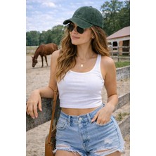 Ritagarcia Kadın Eskitme Görünümlü Vintage Beyzbol Şapkası - Ayarlanabilir Spor Cap