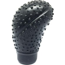 Hayat Store Silikon Vites Topuzu Kılıfı Masajlı Oval Siyah