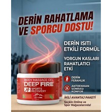 Deep Fıre 2 Kavanoz Vücut Masaj Jeli Sports Recovery Body Massage Gel (2X100 Mg)