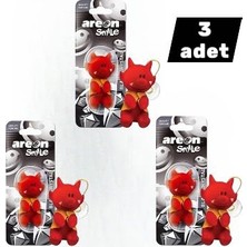 Ck Oto Bakım Dünyası Areon Smile Black Crystal Kokusu Kırmızı Ayıcık Üçlü Set