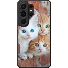 Aksel Kılıf Samsung Galaxy S26 Ultra Uyumlu Glossy Premium Mat Siyah Baskılı Silikon Kılıf