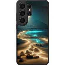 Aksel Kılıf Samsung Galaxy S26 Ultra Uyumlu Glossy Premium Mat Siyah Baskılı Silikon Kılıf