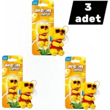 Ck Oto Bakım Dünyası Areon Smile Vanilla Kokusu Sarı Köpek Üçlü Set