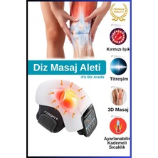 4in1 Diz Masaj Aleti USB Şarjlı Isıtmalı Titreşimli 3D Kızılötesi Dirsek Omuz Masaj Cihazı Premium