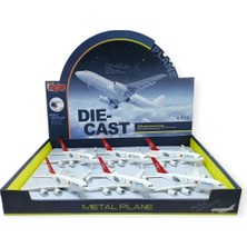 Hayat Store Çek Bırak Metal Uçak Sesli Işıklı - A380 (Lisinya)