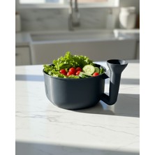 Hayat Store Pratik Sebze Yıkayıcı Süzgeçli Hazneli Ergonomik Saplı Mutfak Yardımcısı - Lisinya