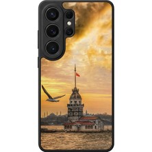 Aksel Kılıf Samsung Galaxy S26 Ultra Uyumlu Glossy Premium Mat Siyah Baskılı Silikon Kılıf