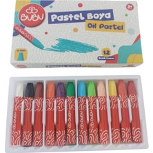 Belirtilmemiş Bu-Bu Pastel Boya 12 Renk PAS001