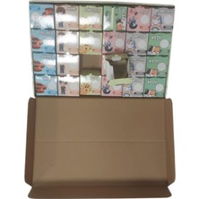  lilamor rulo okul etiketi 5x5cm (24 lü paket)