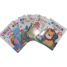  karatay yayınları 4e 50 sticker aktivite kitabı (6 lı set)