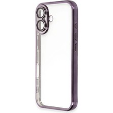 Colezium Iphone 16 Plus Kılıf Razer Lensli  - Mor