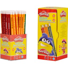 Play-Doh Kurşun Kalem Renkli Üçgen (72 Li Stand) Play-Kk006