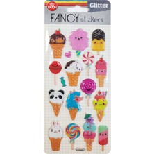  bu-bu damla sticker glitter dondurma 9x20 pus-6601