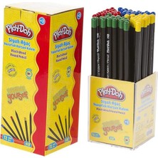 Play-Doh Play-Kk009 Siyah Yuvarlak Kurşun Kalem 72 Li Stand (1 Paket 72 Adet)