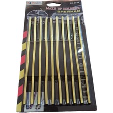 Hayat Store U Tip Geçmeli Havalandırma Nikelaj Şerit Çıta Ince 20CM 10 Parça Gold