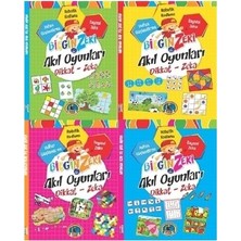  4e bilgin zeki ıle akıl oyunları dikkat zeka 4 lü seri karatay (4 kitap) 153-00-0008
