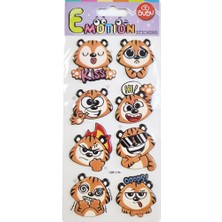  bu-bu emotions puffy sticker tigers 9x21 swp-1706