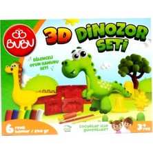 bu-bu oyun hamuru seti 3d dinozor (l) bubu-oh0012