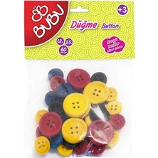  bu-bu düğme 1.2 cm 2.5 cm 60 lı renkli hs0007