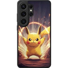 Aksel Kılıf Samsung Galaxy S26 Ultra Uyumlu Glossy Premium Mat Siyah Baskılı Silikon Kılıf