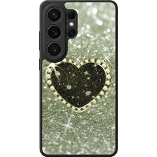 Aksel Kılıf Samsung Galaxy S26 Ultra Uyumlu Glossy Premium Mat Siyah Baskılı Silikon Kılıf