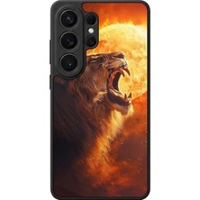 Aksel Kılıf Samsung Galaxy S26 Ultra Uyumlu Glossy Premium Mat Siyah Baskılı Silikon Kılıf