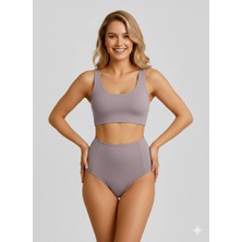 Sheviva Lila Yüksek Bel Toparlayıcı Bikini Altı