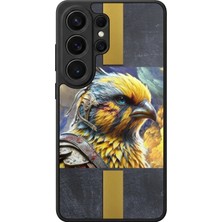 Aksel Kılıf Samsung Galaxy S26 Ultra Uyumlu Glossy Premium Mat Siyah Baskılı Silikon Kılıf