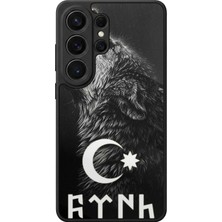 Aksel Kılıf Samsung Galaxy S26 Ultra Uyumlu Glossy Premium Mat Siyah Baskılı Silikon Kılıf