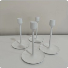 Rüya Vadisi Modern Beyaz 3 Lü Şamdan Mumluk Dekoratif 3D Baskı
